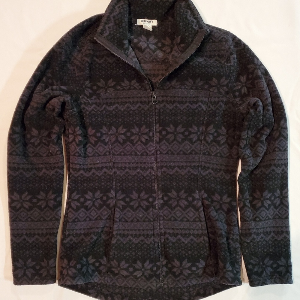 Like New Girls Old Navy Black Fleece Jacket